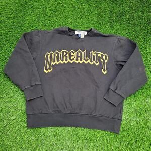Unreality Sweatshirt Womens Medium 22x22 Baggy Boxy